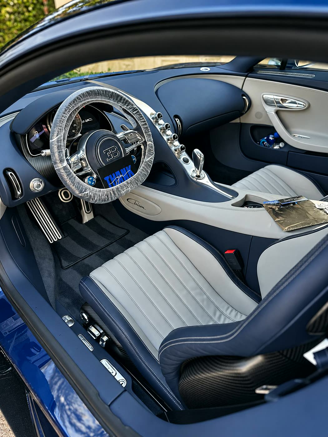 Bugatti Chiron interior after professional detailing